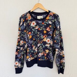 LCKR Women’s Size Large Floral Crewneck Heavyweight Sweatshirt